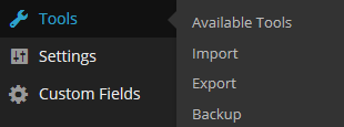 Tools import and export